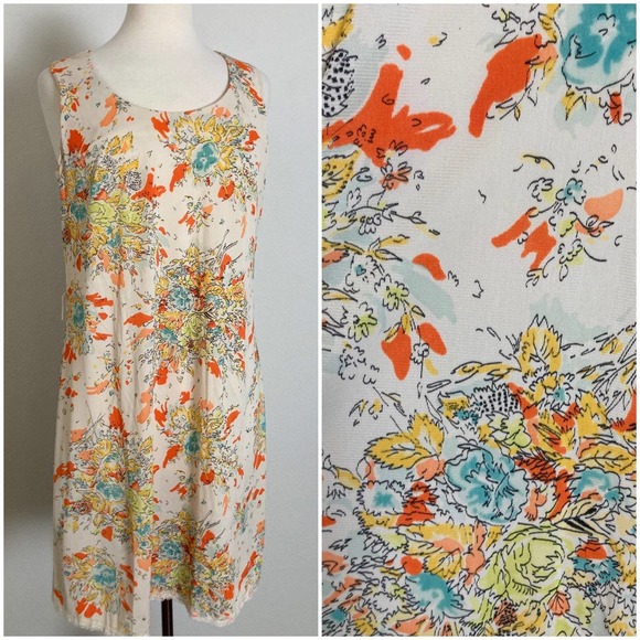 Vintage 60s Flower Power Shift Dress // Sunday’s Child of California // Size S - Picture 3 of 9